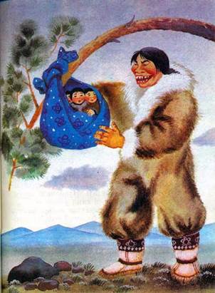 Эскимосская сказка. Великанша Майырахпак