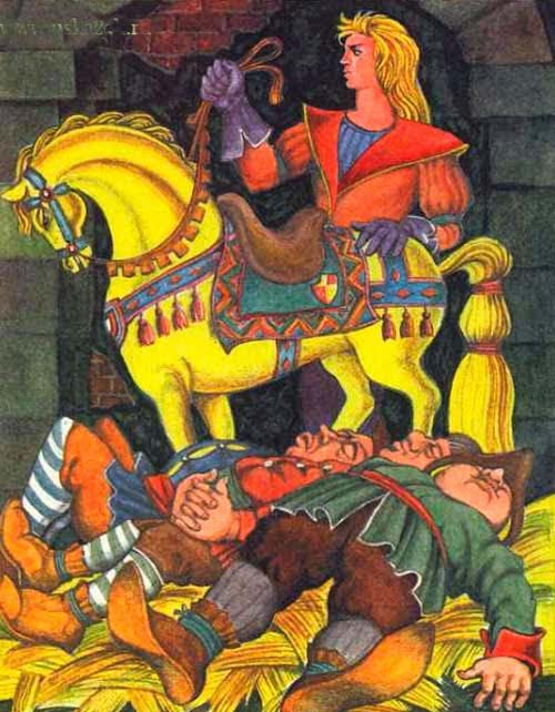 Золотая птица. Сказка с картинками.