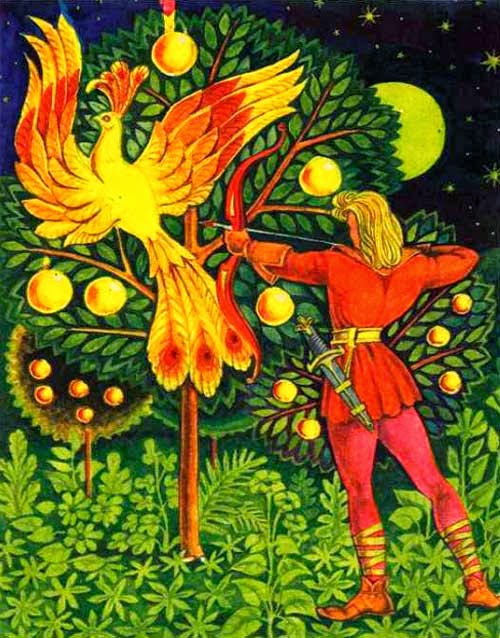 Золотая птица. Сказка с картинками.