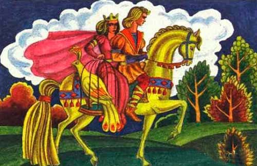 Золотая птица. Сказка с картинками.