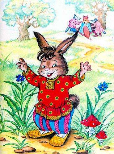 Заяц на ловле. Крылов И.А.