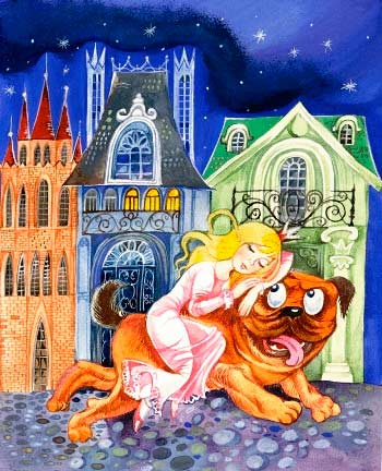 Огниво. Принцесса сидела у собаки на спине и спала