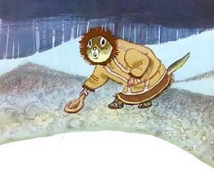 Эскимосская сказка. Евражка и ворон