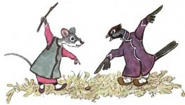 Удмуртская сказка. Мышь и воробей