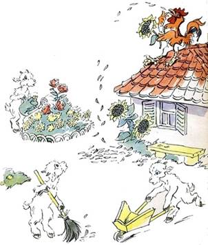 Петух тунеядец. Сказки Михалкова