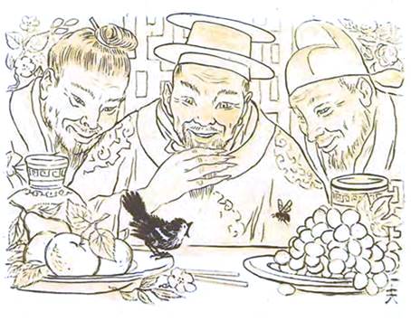 Корейская сказка. Отчего воробей прыгает