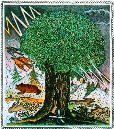 Комар с дуба свалился