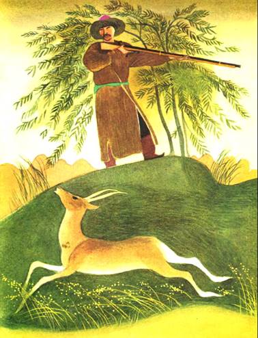 Киргизская сказка. Как лентяй в столб превратился