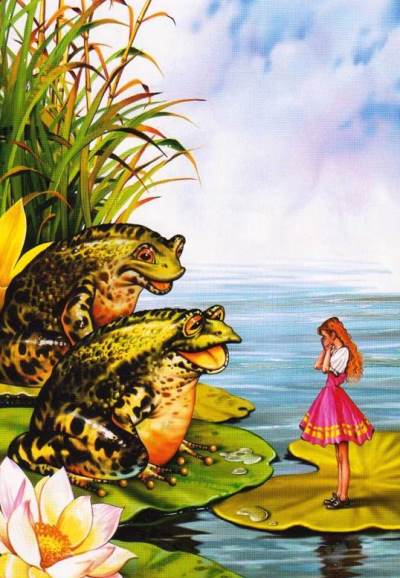 Дюймовочка. Жаба с сыном