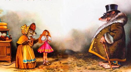 Дюймовочка. Крот был очень богат и учен