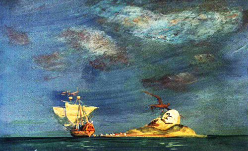 Высоко над их головами летела птица Рухх. 