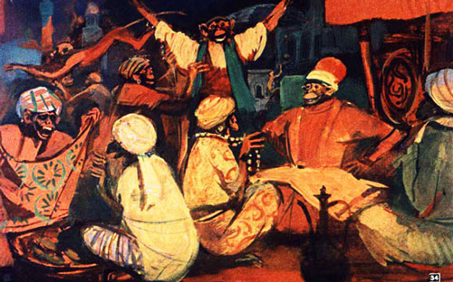 Обезьяны начали торговать.