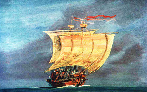 Корабль поплыл всё быстрее и быстрее.