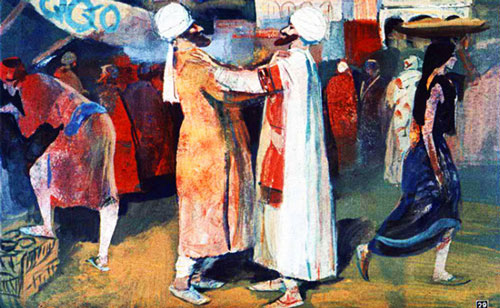 Синдбад бросился к купцу 