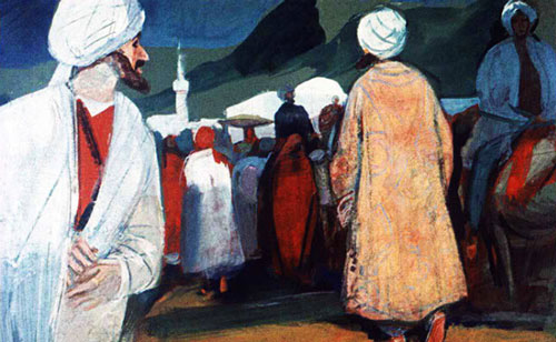 Мимо Синдбада прошёл человек в халате.