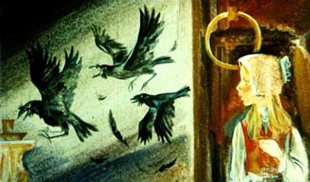 Семь воронов. Сказка братьев Гримм