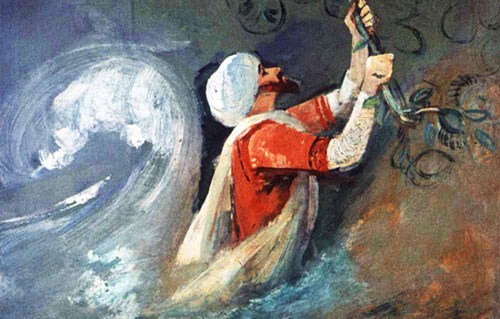 Синдбад вскарабкался на берег.