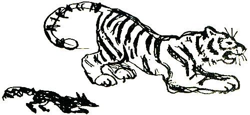 КАК ТИГР ЛИСИЦУ УЧИЛ