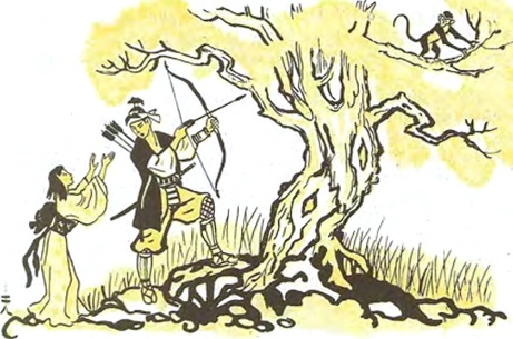 Японская сказка. Девочка, вьюн и обезьяна