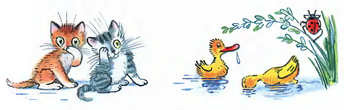 Мойдодыр. Рано утром на рассвете Умываются котята 