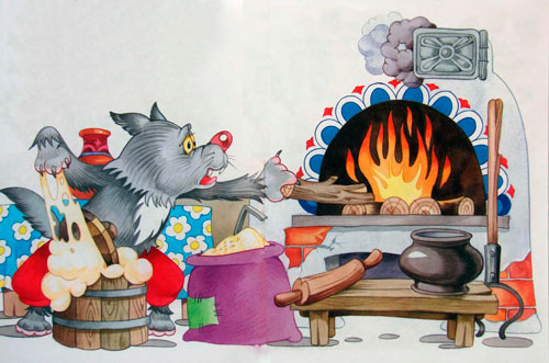 Русская народная сказка. Волк и хлеб