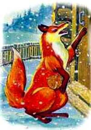 Русская народная сказка о животных. Лиса и лапоть