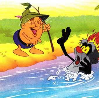 Сказка братьев Гримм. Соломинка, уголек и боб