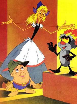 Сказка братьев Гримм. Соломинка, уголек и боб