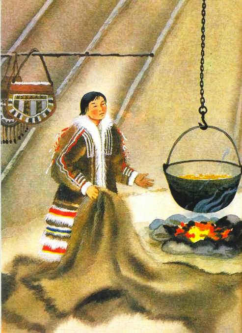Ненецкая сказка. Старик и его дочери