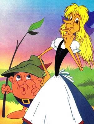 Сказка братьев Гримм. Соломинка, уголек и боб