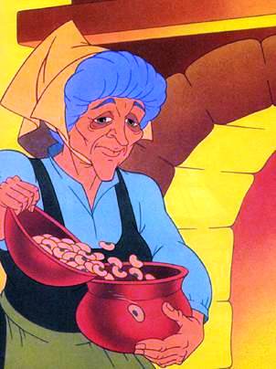 Сказка братьев Гримм. Соломинка, уголек и боб