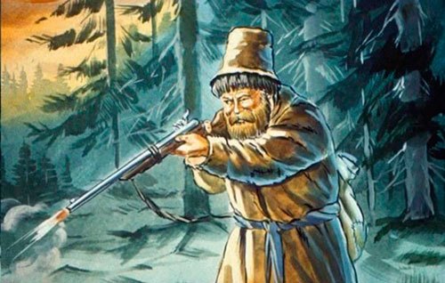 Прицелиться да как бабахнет в чертей из ружьишка-дробовика. 