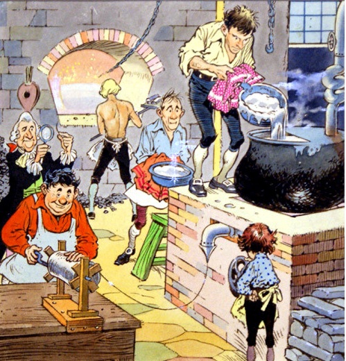 Шарль Перро. Ослиная шкура. Выливали золотые и серебряные нити.