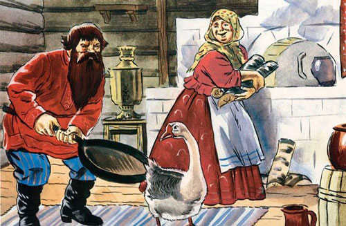 Эй, гусь, ложись на сковородку! 