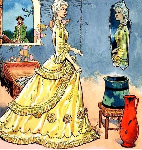 Шарль Перро. Ослиная шкура. Принцесса глядела на себя в зеркало.