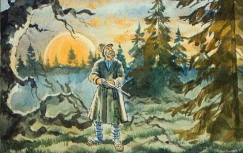 Целый день по ельнику, да по болотинам бродил 