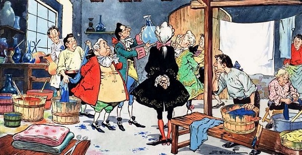 Шарль Перро. Ослиная шкура. В мастерских закипела работа.