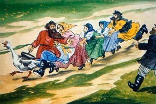 Цоп старосту и сам к нему прилип. 