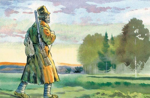 Взял плохонькое своё ружьишко и пошел. 