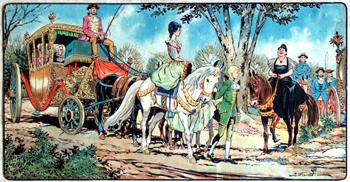 Шарль Перро. Первыми во дворец прибыли принцессы