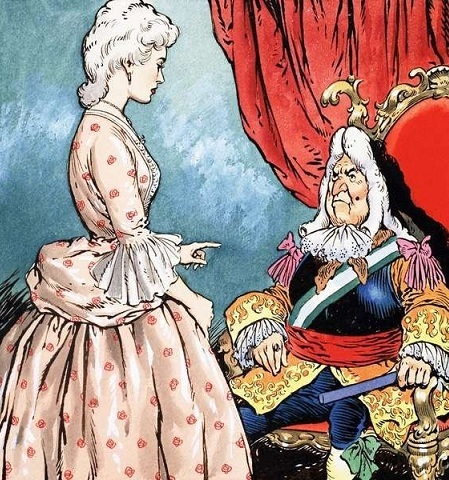 Шарль Перро. Ослиная шкура. Король объявил принцессе, что решил жениться на ней.