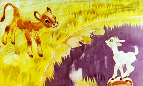 Если это не больно, то сосчитай! —сказал Телёнок.