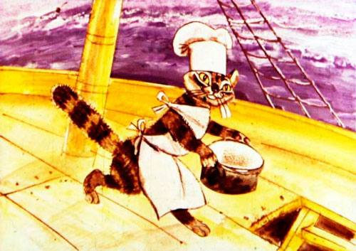 Кот — корабельным поваром 