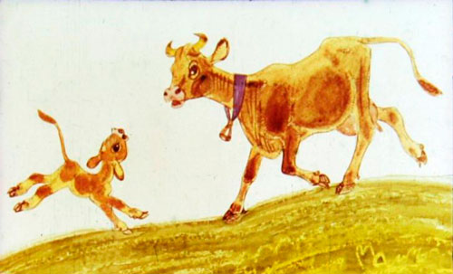 Козлёнок меня считает! — пожаловался Телёнок.