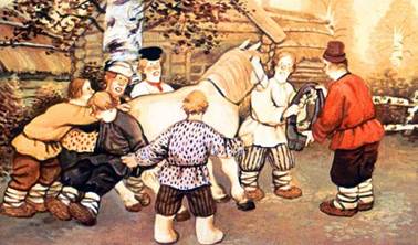 Русская народная сказка. Семь Агафонов бестолковых