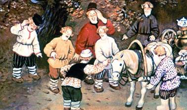 Русская народная сказка. Семь Агафонов бестолковых