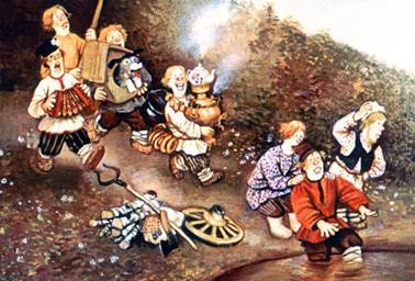 Русская народная сказка. Семь Агафонов бестолковых