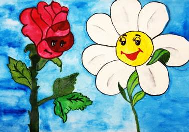 Ромашка и Роза