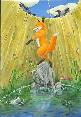 Лисица и козел.