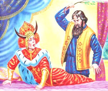 Рисунок - Наказанная царевна — русская народная сказка
